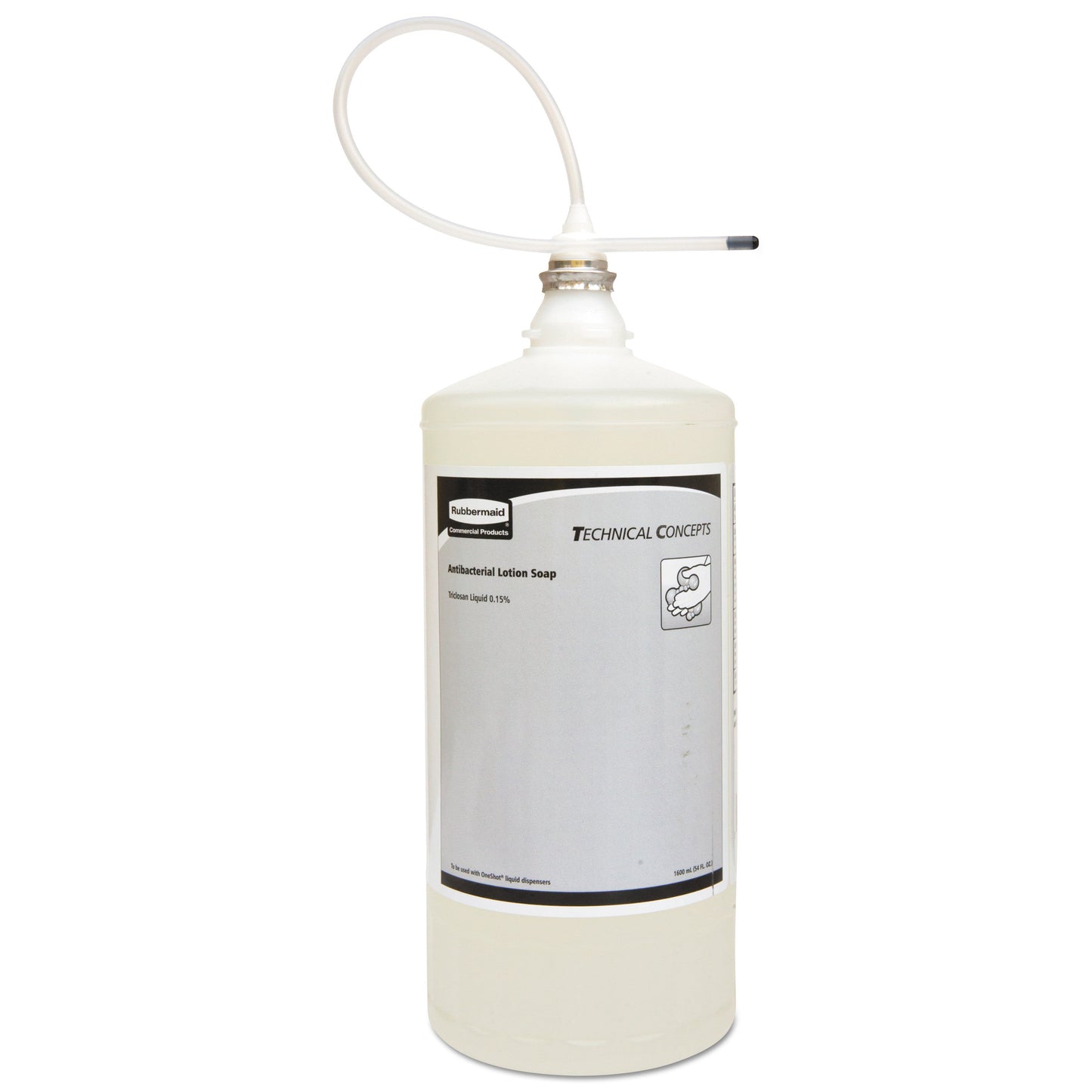 Rubbermaid One Shot Antibacterial Enriched Lotion Soap Refill, Floral, 800 mL, 4/Carton