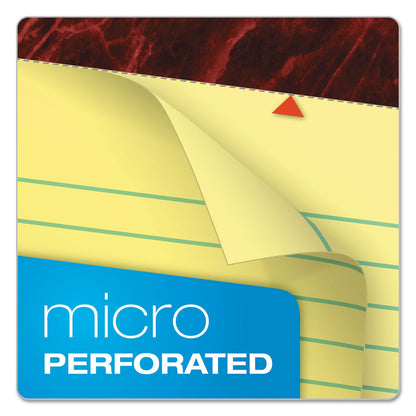 Ampad Gold Fibre Quality Writing Pads, Wide/Legal Rule, 50 Canary-Yellow 8.5 x 14 Sheets, Dozen