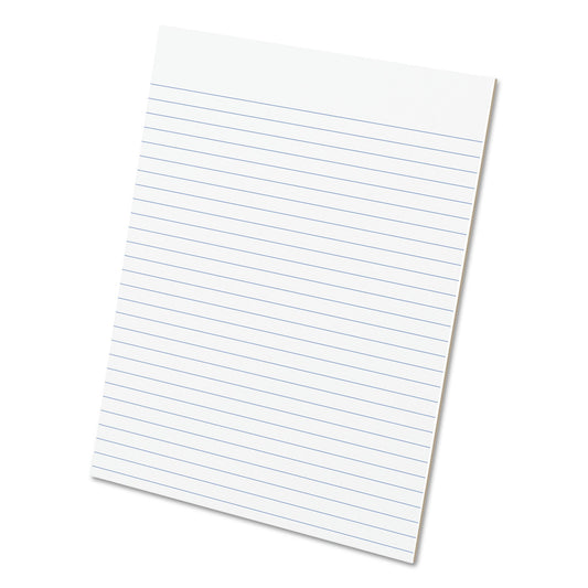 Ampad Glue Top Pads, Wide/Legal Rule, 50 White 8.5 x 11 Sheets, Dozen