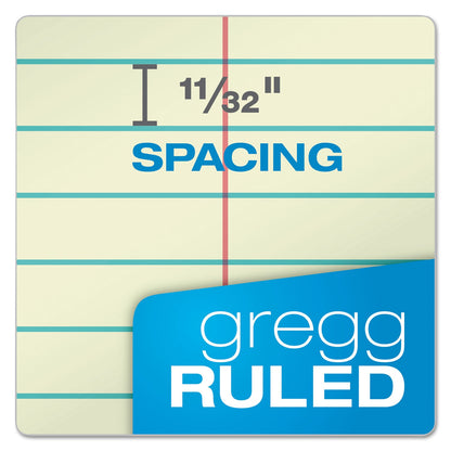 Ampad Steno Pads, Gregg Rule, Tan Cover, 80 Green-Tint 6 x 9 Sheets