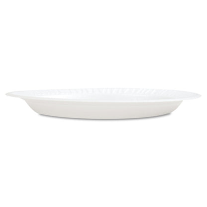 Dart Concorde Foam Plate, 10.25" dia, White, 125/Pack, 4 Packs/Carton