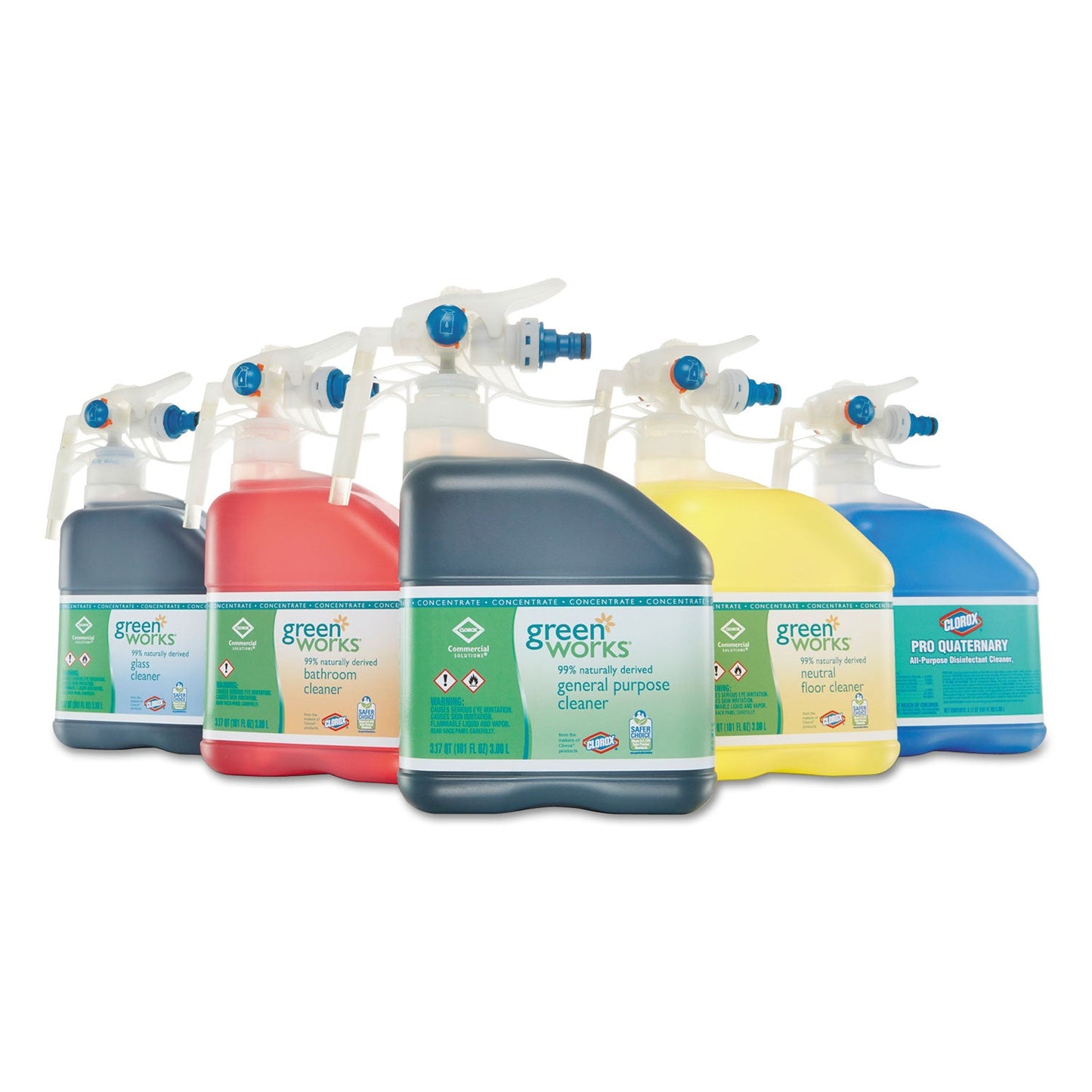Green Works Glass Cleaner Concentrate, Original, 101 oz Bottle, 2/Carton