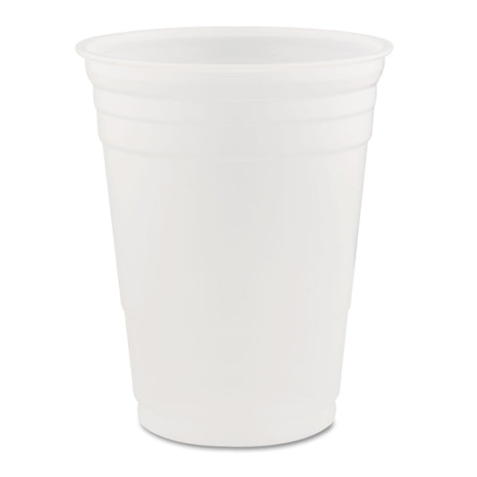 Dart Conex Translucent Plastic Cold Cups, 16 oz, 50/Sleeve, 20 Sleeves/Carton