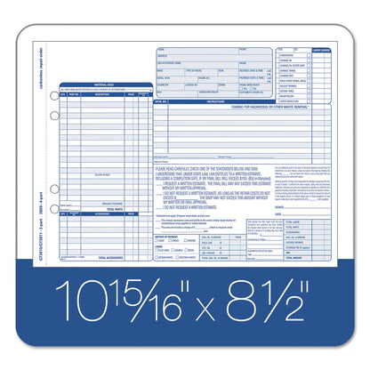 TOPS Auto Repair Four-Part Carbonless, Four-Part Carbonless, 8.5 x 11, 50 Forms