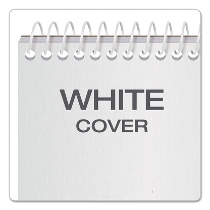 TOPS Reporter’s Notepad, Wide/Legal Rule, White Cover, 70 White 4 x 8 Sheets, 12/Pack
