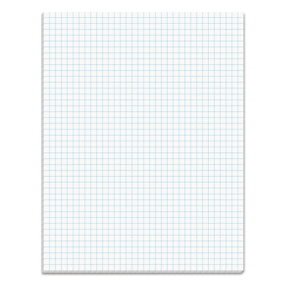 TOPS Quadrille Pads, Quadrille Rule (4 sq/in), 50 White 8.5 x 11 Sheets