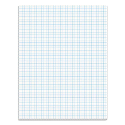 TOPS Quadrille Pads, Quadrille Rule (6 sq/in), 50 White 8.5 x 11 Sheets