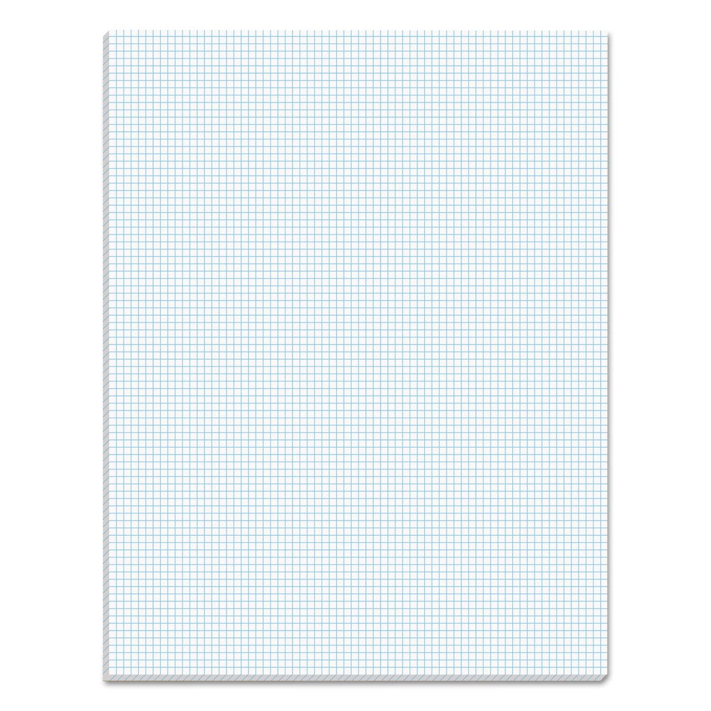TOPS Quadrille Pads, Quadrille Rule (8 sq/in), 50 White 8.5 x 11 Sheets