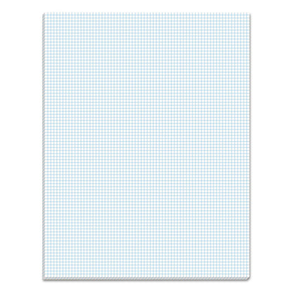 TOPS Quadrille Pads, Quadrille Rule (8 sq/in), 50 White 8.5 x 11 Sheets