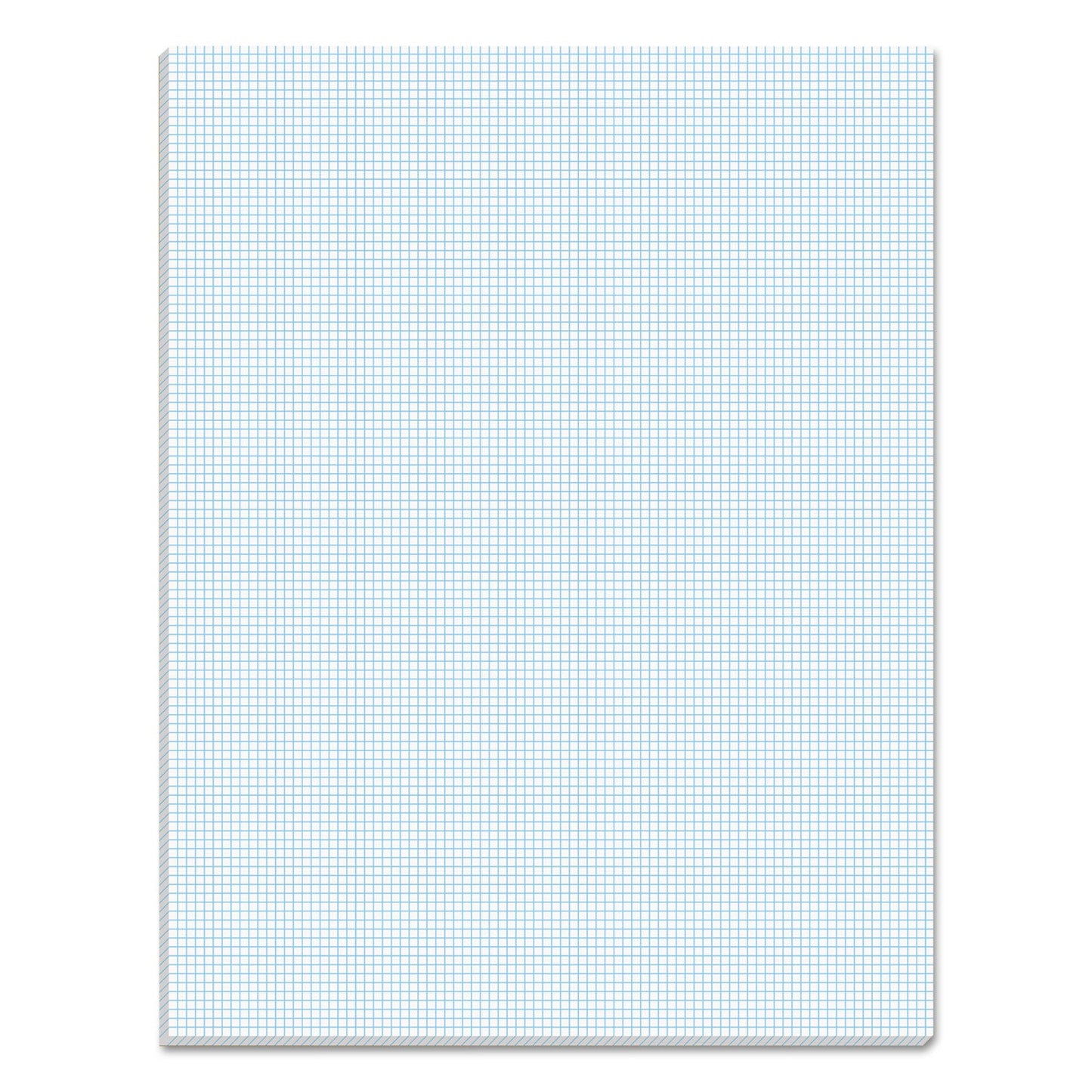 TOPS Quadrille Pads, Quadrille Rule (10 sq/in), 50 White 8.5 x 11 Sheets