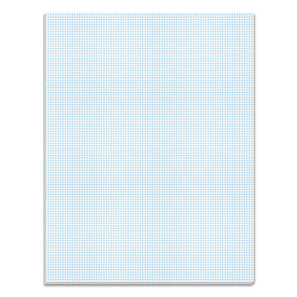 TOPS Quadrille Pads, Quadrille Rule (10 sq/in), 50 White 8.5 x 11 Sheets