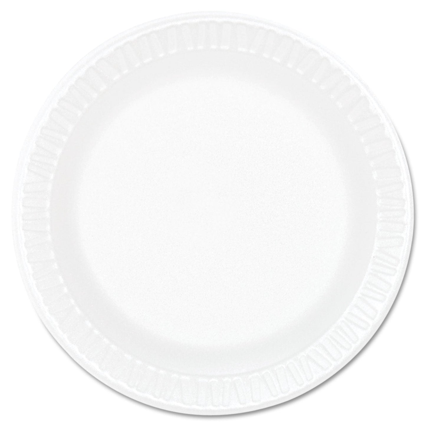 Dart Concorde Foam Plate, 6" dia, White, 1,000/Carton