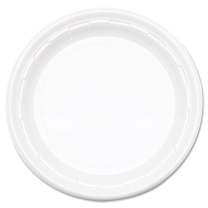 Dart Famous Service Plastic Dinnerware, Plate, 6" dia, White, 125/Pack, 8 Packs/Carton