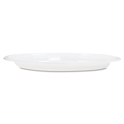 Dart Famous Service Plastic Dinnerware, Plate, 6" dia, White, 125/Pack, 8 Packs/Carton