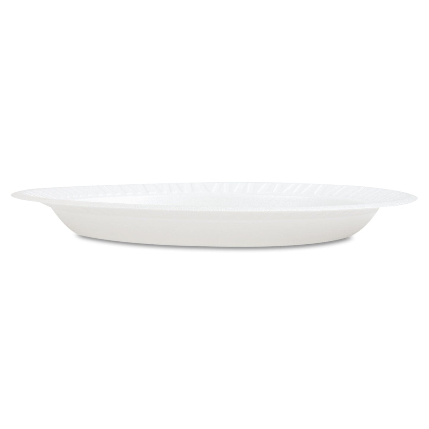 Dart Concorde Foam Plate, 9" dia, White, 125/Pack, 4 Packs/Carton