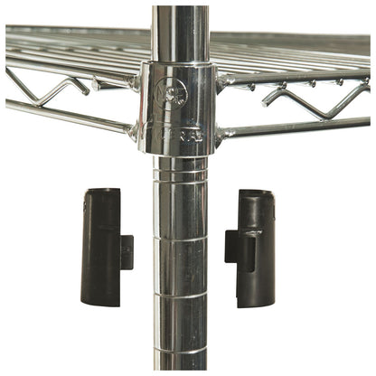 Alera NSF Certified Industrial Four-Shelf Wire Shelving Kit, 48w x 18d x 72h, Silver