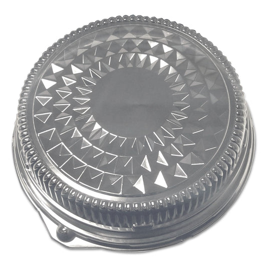 Durable Packaging Dome Lids for 12" Cater Trays, 12" Diameter x 2.5"h, Silver, Plastic, 50/Carton