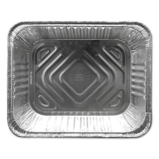 Durable Packaging Aluminum Steam Table Pans, Half-Size Deep—120 oz., 2.56" Deep, 10.38 x 12.75, 100/Carton