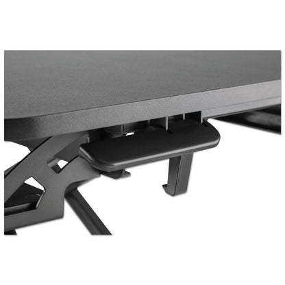 Alera AdaptivErgo Two-Tier Sit-Stand Lifting Workstation, 31.5" x 26.13" x 4.33" to 19.88", Black