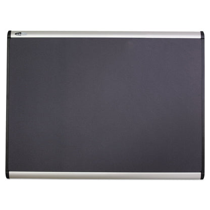 Quartet Prestige Plus Magnetic Fabric Bulletin Board, 36 x 24, Aluminum Frame