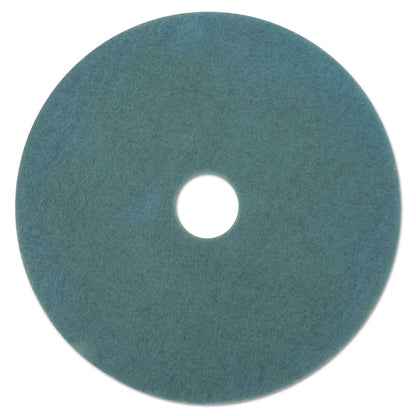 Boardwalk Burnishing Floor Pads, 19" Diameter, Aqua, 5/Carton