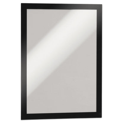 Durable DURAFRAME Sign Holder, 8.5 x 11, Black Frame, 2/Pack