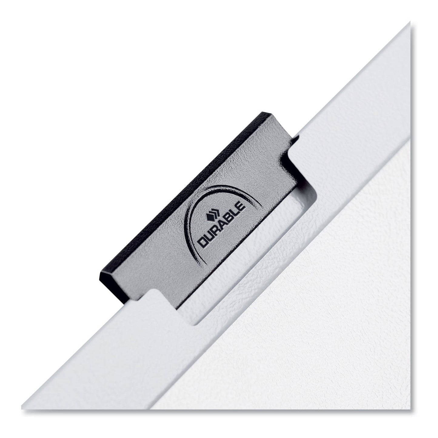 Durable DuraClip Report Cover, Clip Fastener,  8.5 x 11, Clear/Black, 5/Pack