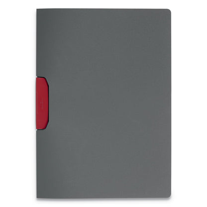 Durable DURASWING Report Cover, Clip Fastener, 8.5 x 11, Graphite/Graphite, 5/Pack