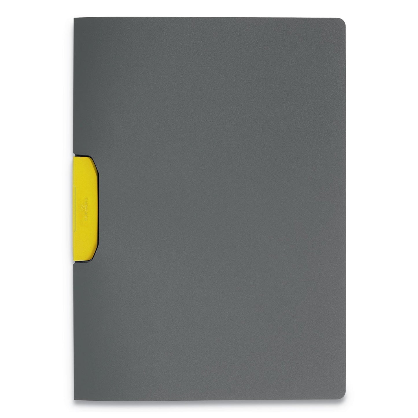 Durable DURASWING Report Cover, Clip Fastener, 8.5 x 11, Graphite/Graphite, 5/Pack