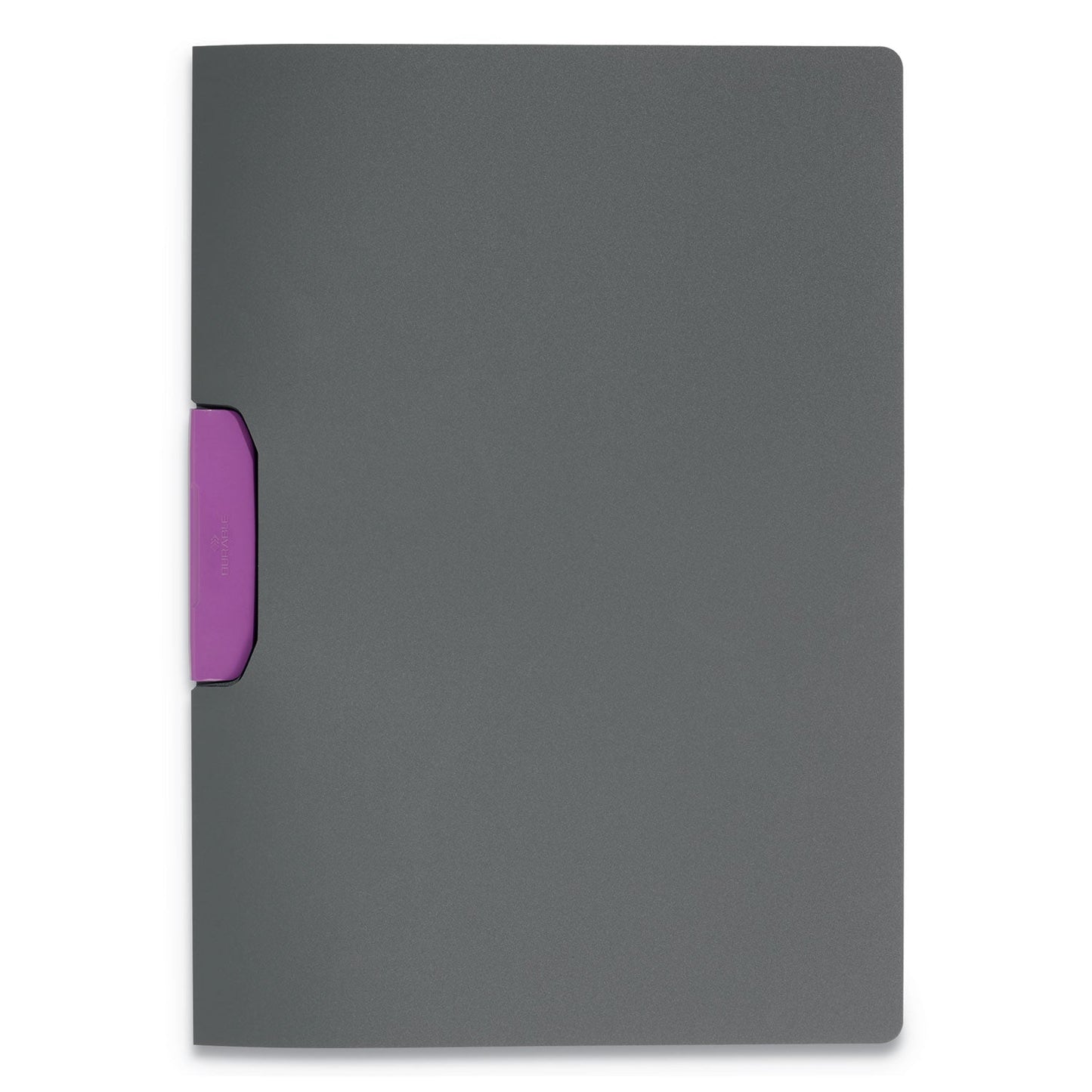 Durable DURASWING Report Cover, Clip Fastener, 8.5 x 11, Graphite/Graphite, 5/Pack