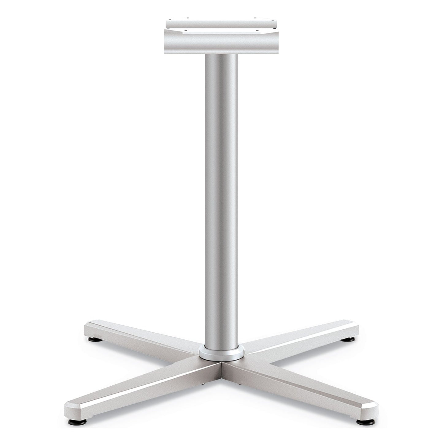 HON Arrange X-Leg Base for 42" to 48" Tops, 32w x 32d x 28h, Silver