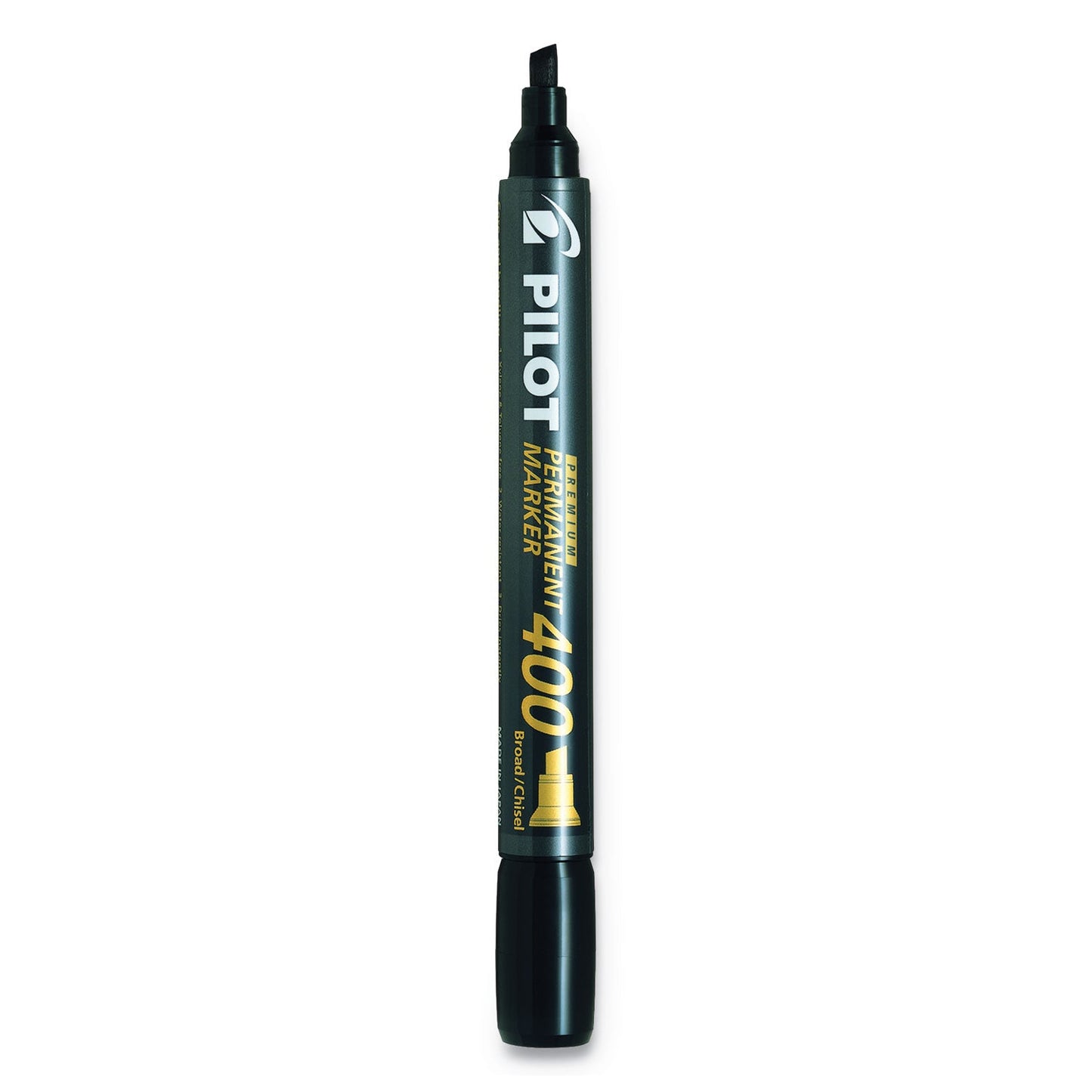 Pilot Premium 400 Permanent Marker, Broad Chisel Tip, Black, 36/Pack