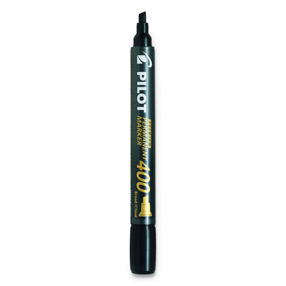 Pilot Premium 400 Permanent Marker, Broad Chisel Tip, Black, 36/Pack