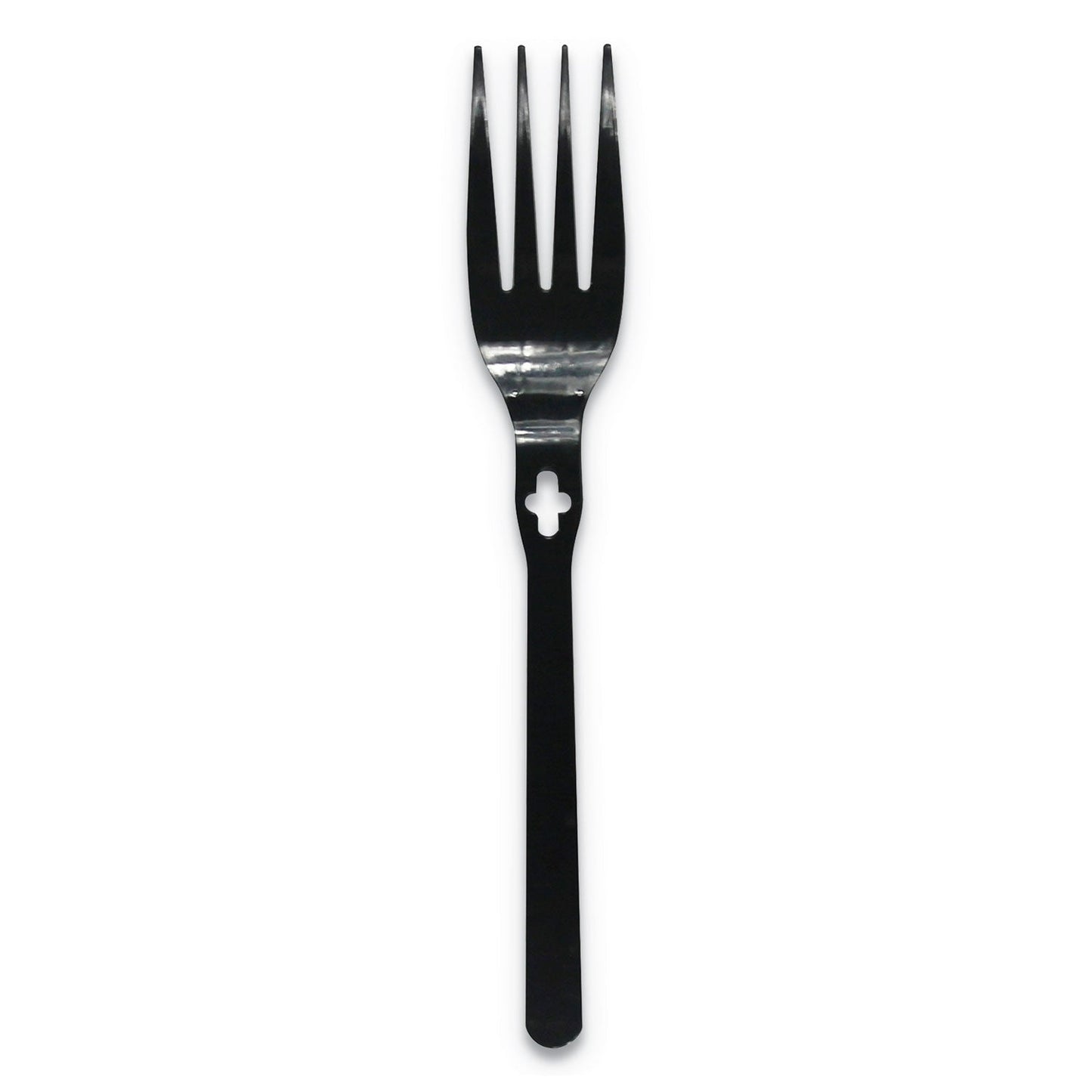 WeGo Fork WeGo Polystyrene, Fork, Black, 1000/Carton