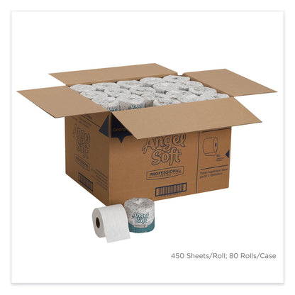 Georgia Pacific Angel Soft ps Premium Bathroom Tissue, Septic Safe, 2-Ply, White, 450 Sheets/Roll, 80 Rolls/Carton