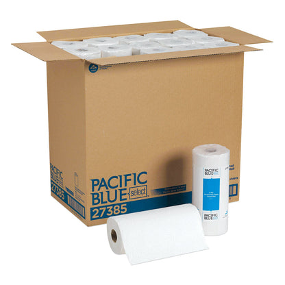 Georgia Pacific Pacific Blue Select Two-Ply Perforated Paper Kitchen Roll Towels, 2-Ply, 11 x 8.8, White, 85/Roll, 30 Rolls/Carton