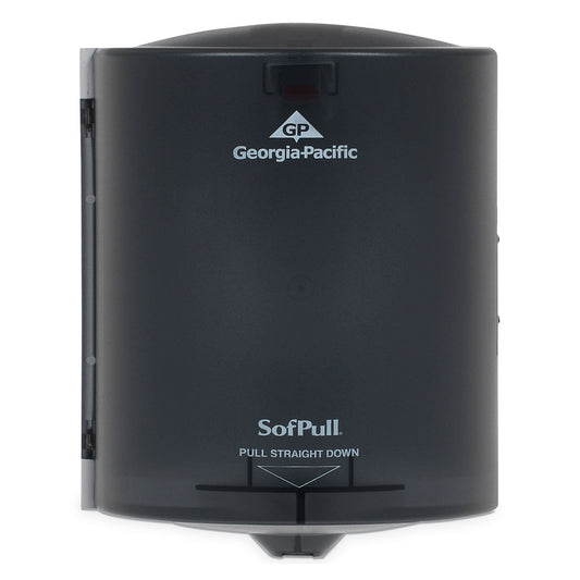 Georgia Pacific SofPull Center Pull Hand Towel Dispenser, 9.25 x 8.75 x 11.5, Smoke