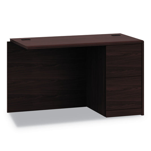 HON 10700 Series Full Right Pedestal Return, 48w x 24d x 29.5h, Mahogany