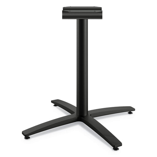 HON Between Seated-Height X-Base for 42" Table Tops, 32.68w x 29.57h, Black