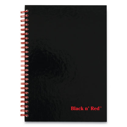 Black n' Red Hardcover Twinwire Notebook, SCRIBZEE Compatible, 1 Subject, Wide/Legal Rule, Black Cover, 9.88 x 6.88, 70 Sheets