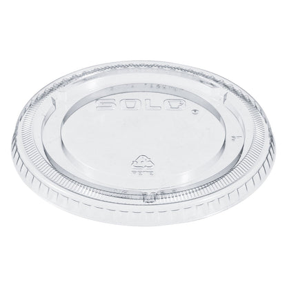 Dart PETE Plastic Flat Cold Cup Lids, Fits 12 oz to 24 oz Cups, Clear, 1,000/Carton