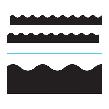 TREND Terrific Trimmers Solid Colors Board Trim, 2.25" x 39 ft, Black