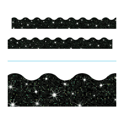 TREND Terrific Trimmers Sparkle Border, 2.75" x 32 ft, Black