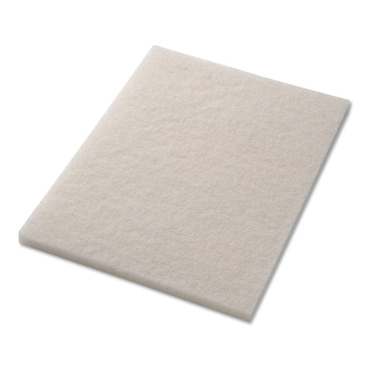 Americo Polishing Pads, 14 x 20, White, 5/Carton
