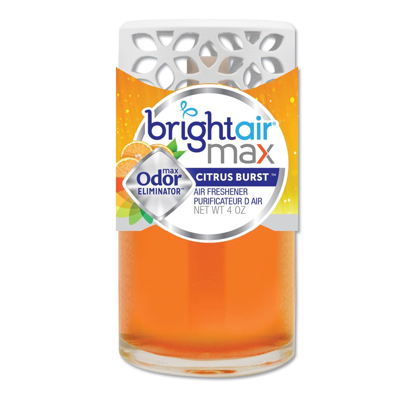BRIGHT Air Max Scented Oil Air Freshener, Citrus Burst, 4 oz