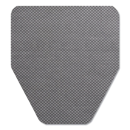 TOLCO Komodo Urinal Mat, 18 x 20, Gray, 6/Carton