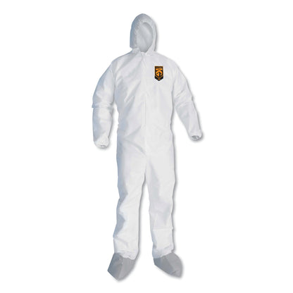 KleenGuard A45 Liquid/Particle Protection Surface Prep/Paint Coveralls, X-Large, White, 25/Carton
