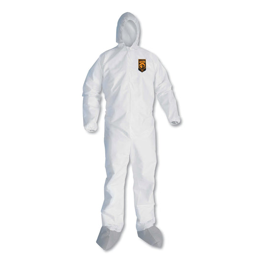 KleenGuard A45 Liquid/Particle Protection Surface Prep/Paint Coveralls, X-Large, White, 25/Carton