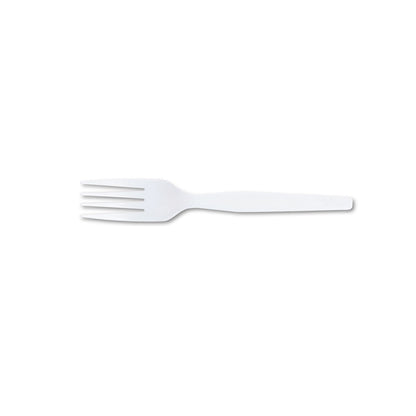 Dixie Plastic Cutlery, Heavy Mediumweight Fork, 1,000 Carton