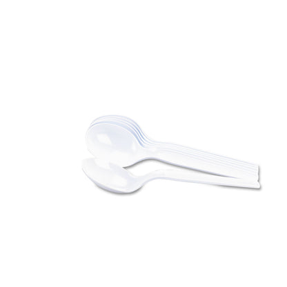 Dixie Plastic Cutlery, Heavy Mediumweight Soup Spoon, 1,000/Carton